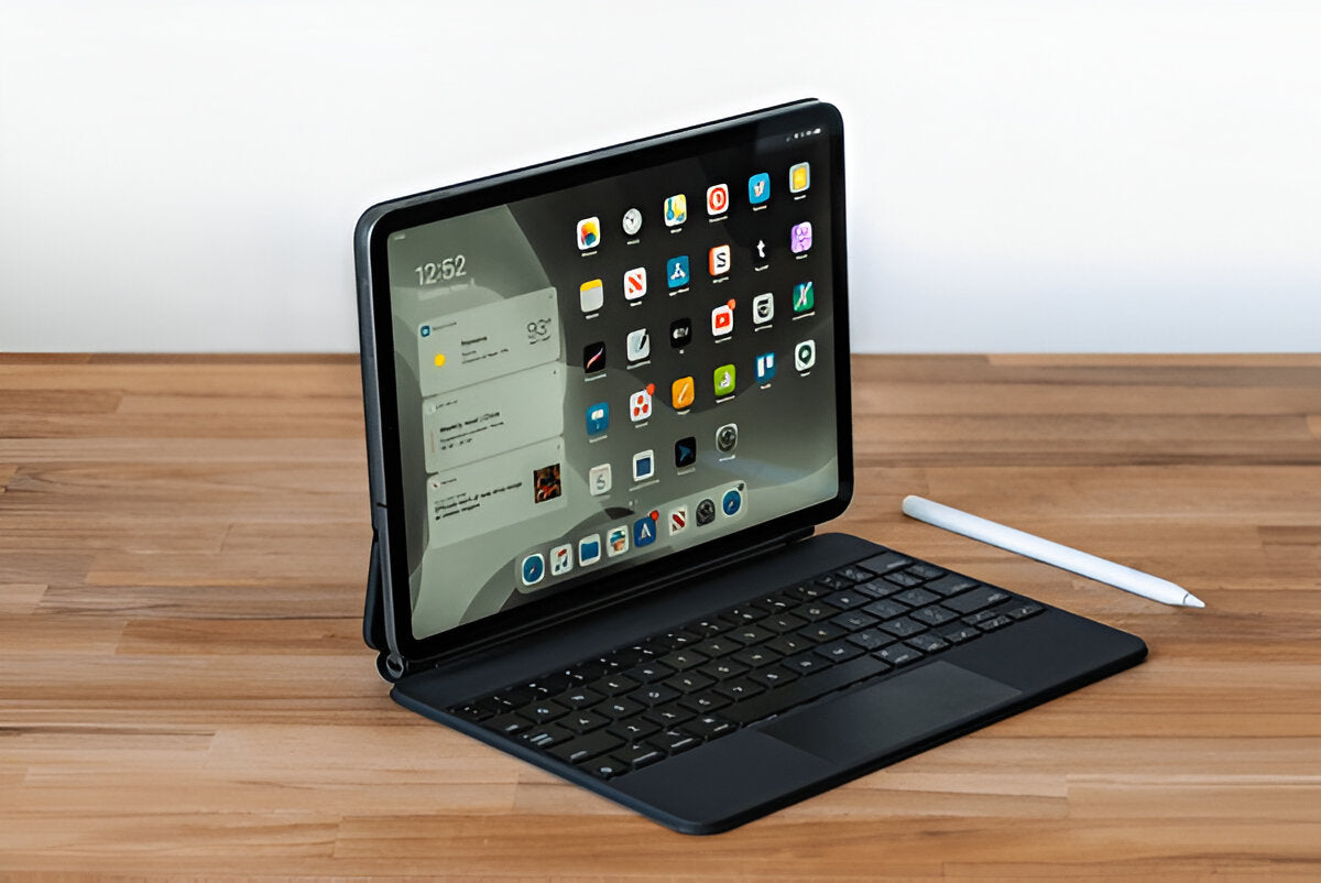 Collection of tablet accessories, including cases, iPad keyboards, stylus pens, screen protectors, and chargers