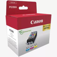 Canon CLI‑526 Tri‑Colour Multipack – Original ink for PIXMA iP and MG series, ChromaLife100+ vivid colours