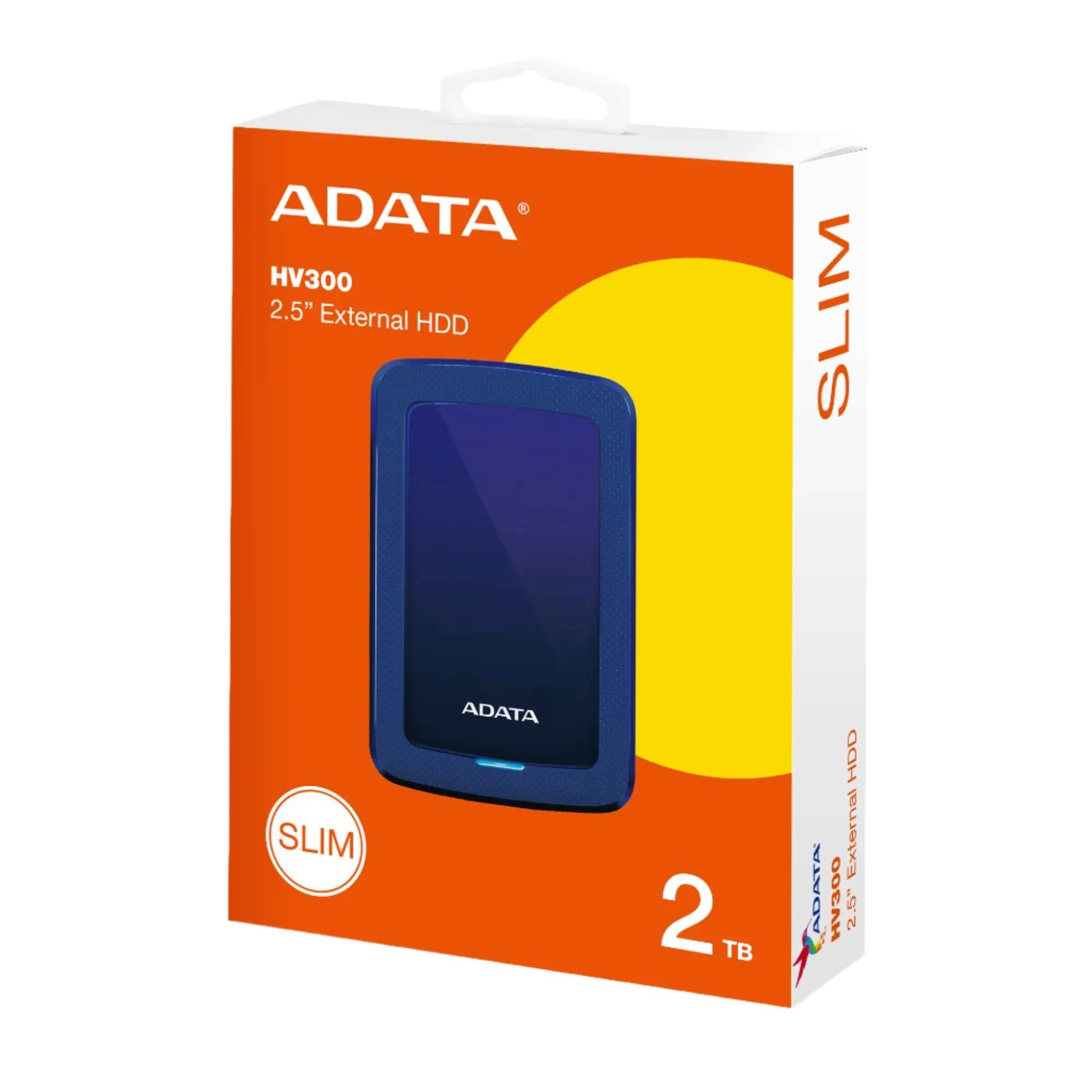 ADATA HV300 2TB external hard drive packaging