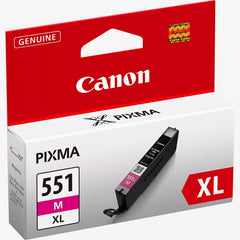 Canon Pixma CLI-551XL Magenta High Yield Ink Cartridge – Genuine Canon ink, 660-page yield for photo and document prints