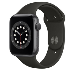 Apple Watch Series 6 44mm Cellular - Space Gray Aluminium with Black Sports Band