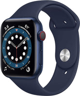 Apple Watch Series 6 - 44mm - (GPS + Cellular) - Blue Aluminium Case - Deep Navy Sport Band
