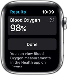 Apple Watch Series 6 44mm (GPS + Cellular) - Silver Stainless Steel Aluminium Case with White Sport Band