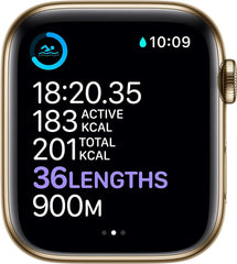 Apple Watch Series 6 GPS + Cellular, 44mm Gold Stainless Steel Case with Gold Milanese Loop