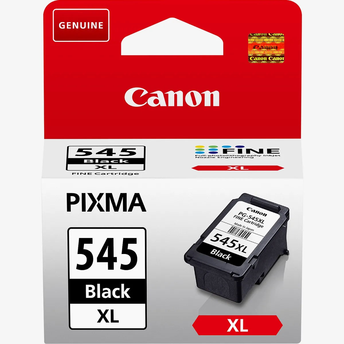 Canon PG-545XL Black Ink Cartridge – Genuine High-Yield Canon PIXMA Series (8286B001), 15ml capacity, prints up to 400 pages – UK packaging