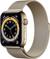 Apple Watch Series 6 GPS + Cellular, 44mm Gold Stainless Steel Case with Gold Milanese Loop