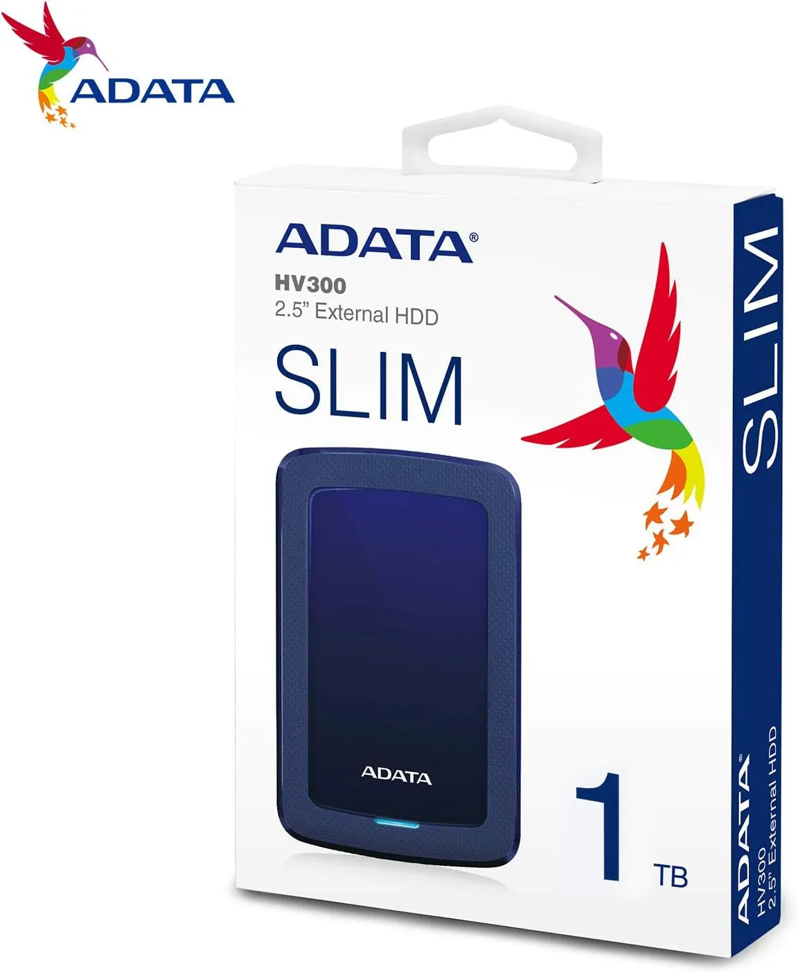 Packaging of ADATA HV300 1TB External Hard Drive