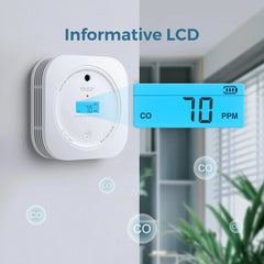 AEGISLINK SC200 dual smoke and carbon monoxide detector with photoelectric fire alarm