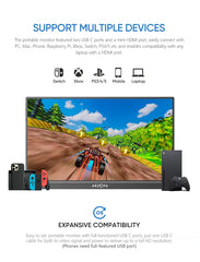 ARZOPA S1 FHD external screen with eye-care technology for extended use