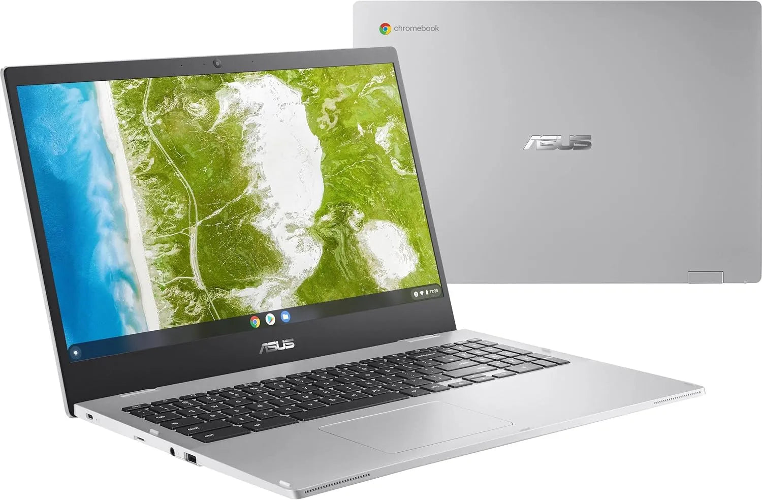 Lightweight ASUS Chromebook C424 with 4GB RAM and 64GB eMMC storage for home use