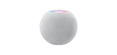 Front view of the Apple HomePod Mini in white color.