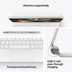Different features like magnetic attachment, trackpad and backlit keys and pass through charging with USB-C comes with magic keyboard A2261