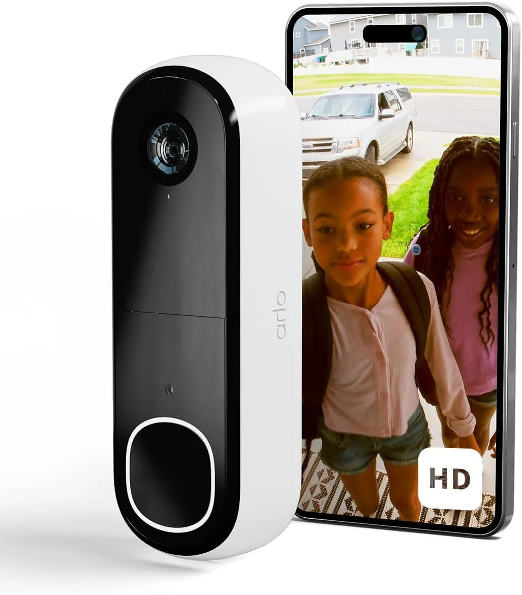 Arlo WIRED Video Doorbell (AVD1001-100EUS) – HD door security camera with 2-way audio