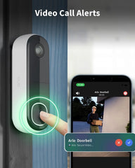 High-definition Arlo door camera with smart alerts and night vision