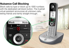 BT Advanced Z quad handset cordless phone with answering machine