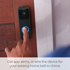 Blink wireless doorbell with motion detection and night vision for added security