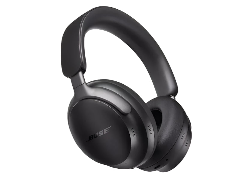 Bose QuietComfort Ultra noise-cancelling headphones in black with spatial audio