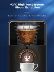 Brewsly filter coffee machine with 2 brew strength control for customized coffee