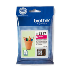 Brother LC3217M Magenta Ink Cartridge – Genuine Brother single pack, prints up to 550 pages, ideal for crisp and colourful documents – UK packaging