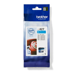 Brother LC427C Cyan Ink Cartridge – Genuine Brother Single Pack, high yield, prints up to 1500 pages, compatible with Brother inkjet printers – UK packaging