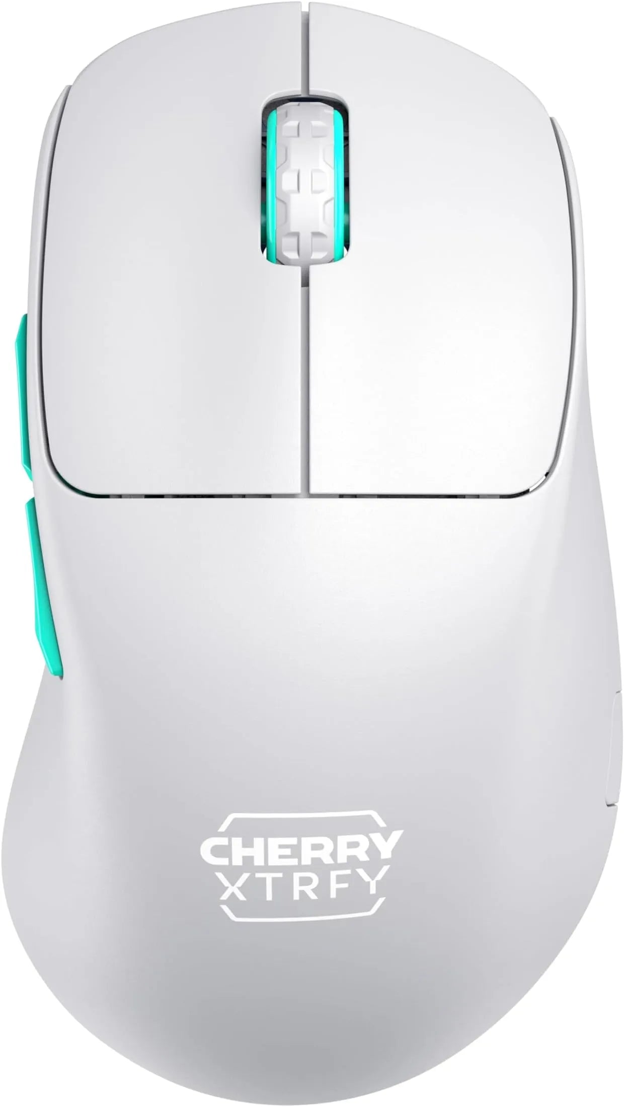 CHERRY XTRFY M64 wireless gaming mouse in white with 2.4 GHz RF connectivity