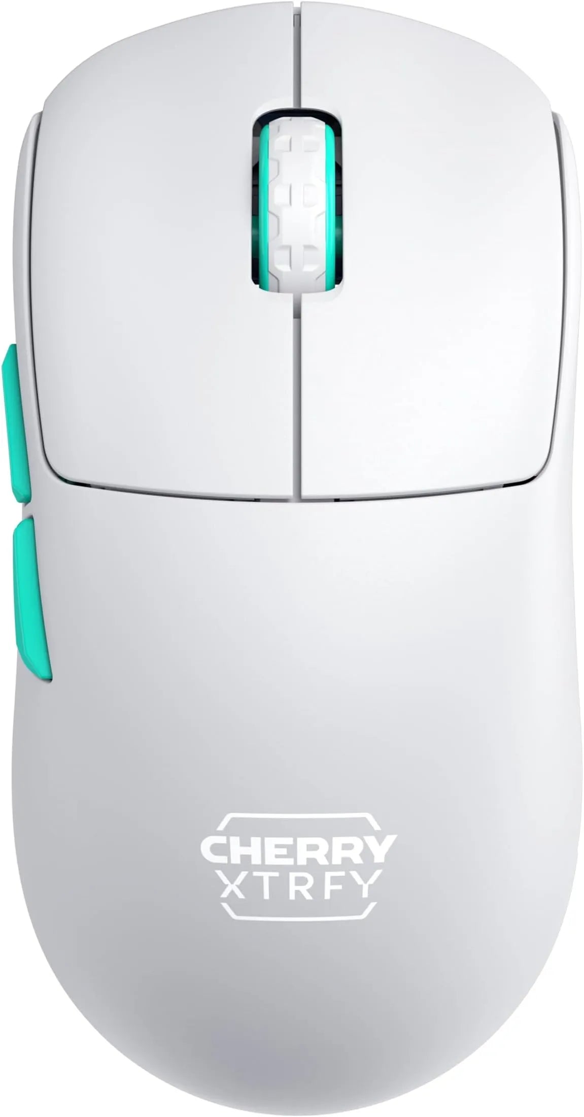 CHERRY XTRFY M68 wireless gaming mouse in white with ultra-light design