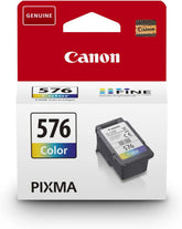 Canon CL‑576 Tri‑Colour Ink Cartridge – Genuine PIXMA Series (5442C001), 6.2 ml CMY ink, prints up to 100 pages – UK packaging