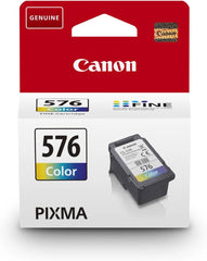 Canon CL‑576 Tri‑Colour Ink Cartridge – Genuine PIXMA Series (5442C001), 6.2 ml CMY ink, prints up to 100 pages – UK packaging
