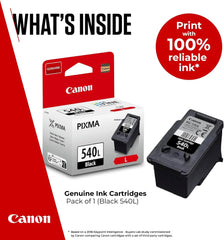 Canon PG-540 Black Cartridge – Original Canon PIXMA Series ink, 8ml for clear, sharp document printing