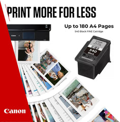 Canon PG-540 Genuine Black Ink Cartridge – Reliable, crisp print quality, 180-page yield for everyday printing