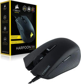 Corsair HARPOON PRO lightweight RGB gaming mouse with 16,000 DPI precision for FPS/MOBA games.