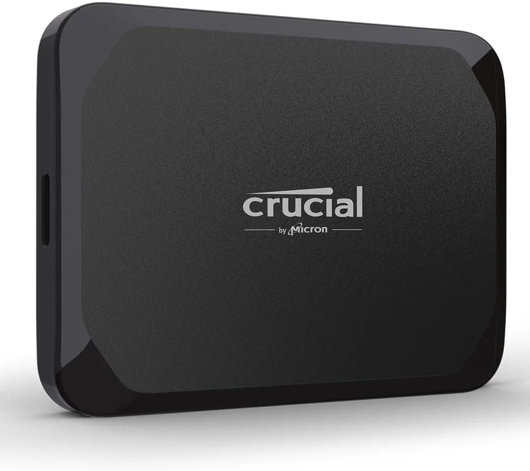 Crucial X9 4TB portable external SSD in black with USB-C 3.2 connectivity