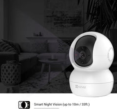 High-definition EZVIZ TY2 indoor CCTV camera with real-time motion alerts