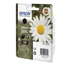 Epson 18XL ink cartridge with 11.5ml Claria Home Ink for sharp black prints