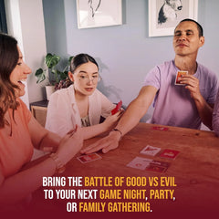 Exploding Kittens Good vs Evil card game for 2-5 players, inspired by Netflix