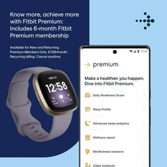 Premium membership with the Fitbit Versa 3 smartwatch