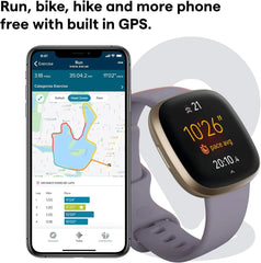 Fitbit Versa 3 fitness watch with built-in GPS and Active Zone Minutes