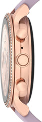 Stylish Fossil Gen 6 rose gold smartwatch with purple accents