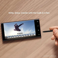 Samsung Galaxy S22 Ultra flagship phone with sleek design and AMOLED screen