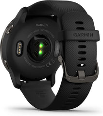 back side of Garmin Venu 2S Smartwatch in graphite
