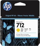 HP 712 Yellow Ink Cartridge – Genuine HP DesignJet Ink (3ED69A), 800-page yield, ideal for technical drawings and CAD printing – UK packaging