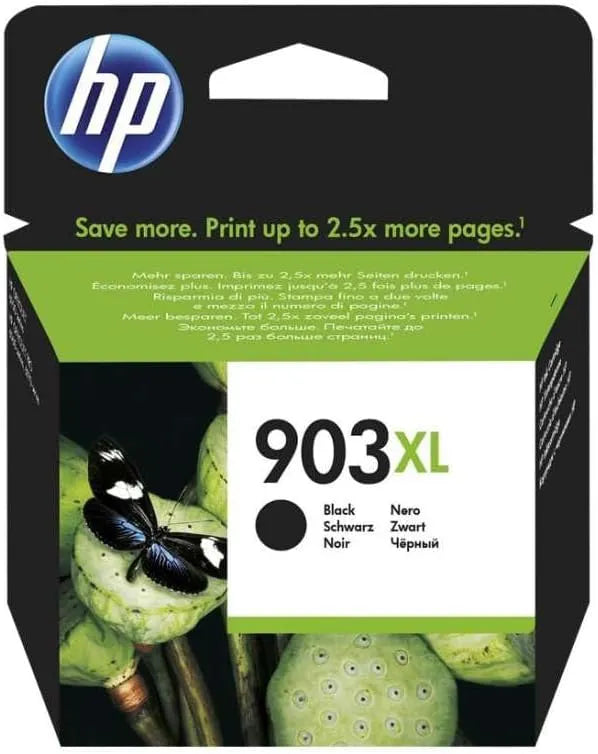 HP 903XL Black Ink Cartridge – Genuine HP High Yield (T6M15AE), prints up to 750 pages, for OfficeJet Pro printers – UK packaging