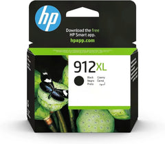 HP 912XL Black Ink Cartridge – Genuine HP High Yield (3YL84AE), prints up to 825 pages, ideal for OfficeJet printers – UK packaging