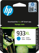 HP 933XL Cyan Ink Cartridge – Genuine HP High Yield (CN054AE), prints up to 825 pages, ideal for HP OfficeJet printers – UK packaging