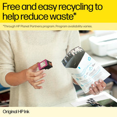 HP ink cartridges provide free and easy recycling to helo reduce waste