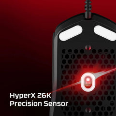 HyperX Pulsefire Haste 2 gaming mouse with 26K DPI optical sensor for precision
