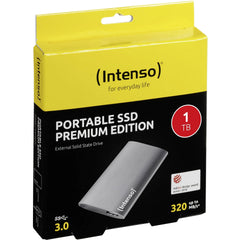 packaging of Portable External SSD - Intenso 1TB USB 3.0