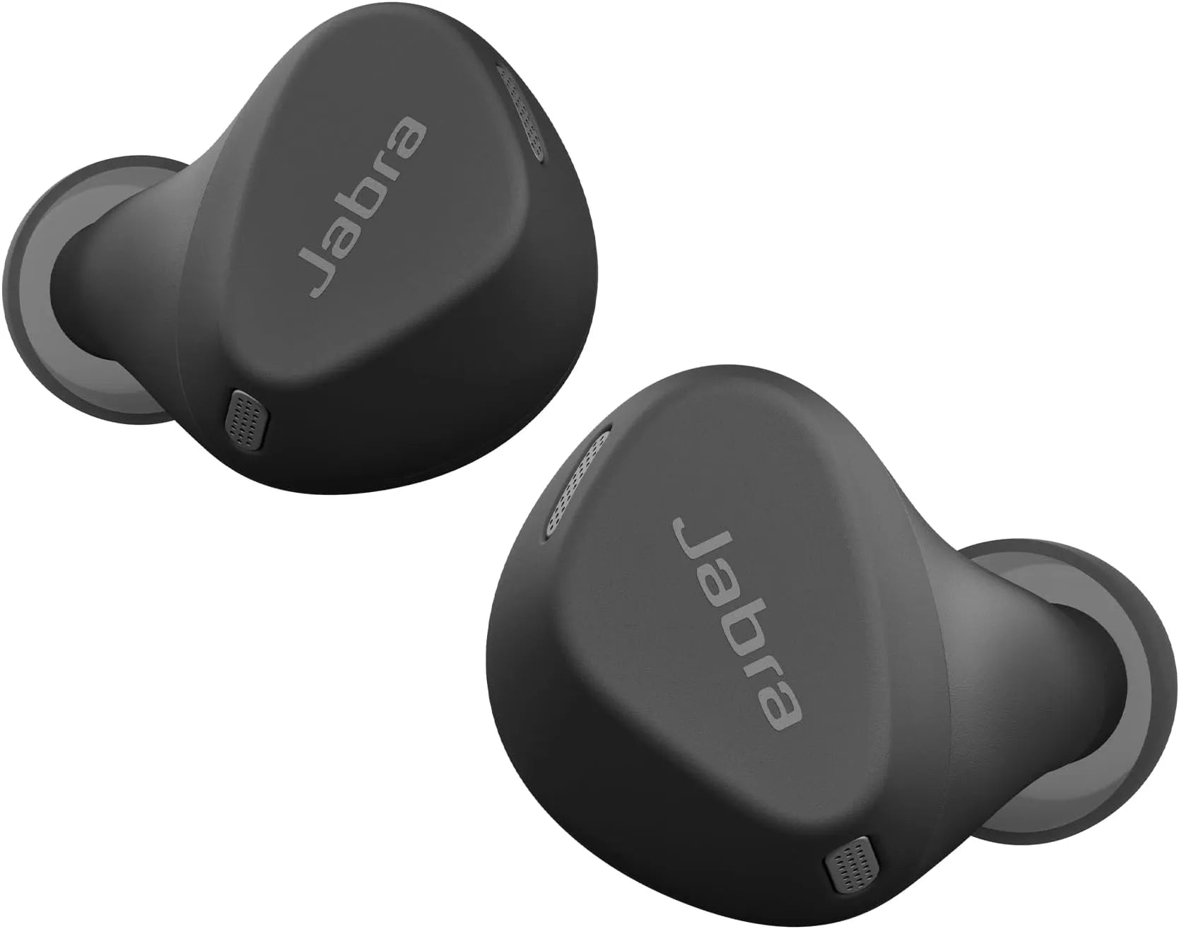 Jabra Elite 4 Active Noise Cancelling Earbuds in sleek black design with long battery life