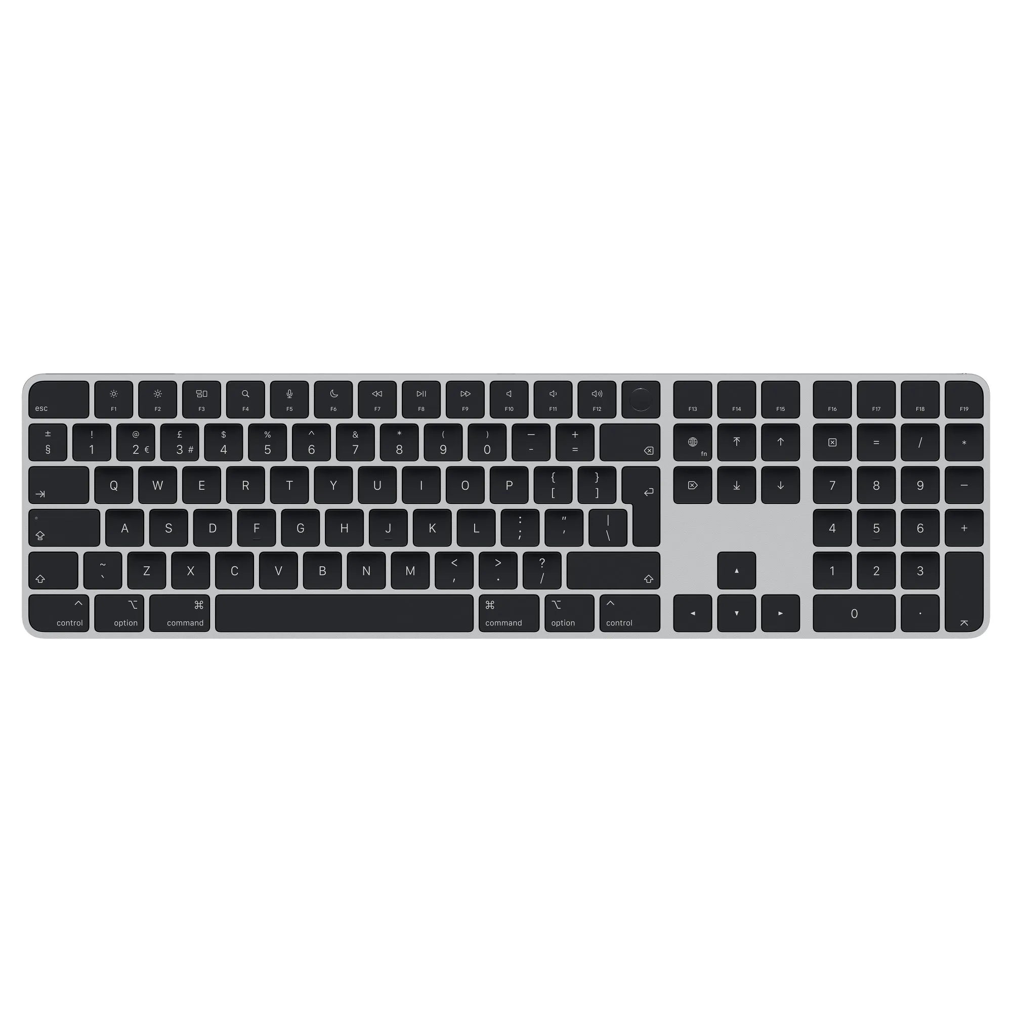 Magic Keyboard with Touch ID and Numeric Keypad for Mac, sleek black design