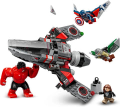 LEGO Marvel 76292 Captain America vs. Red Hulk battle playset